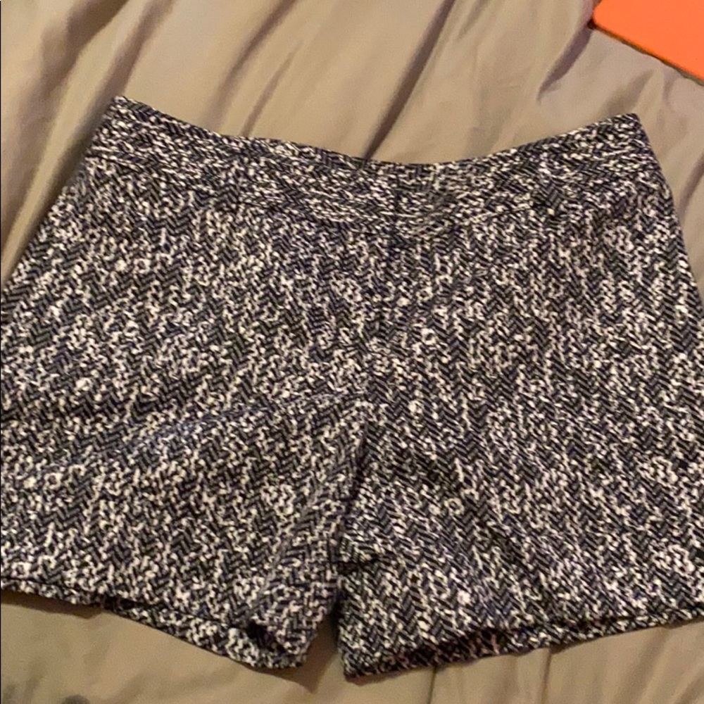 Black and white patterned shorts